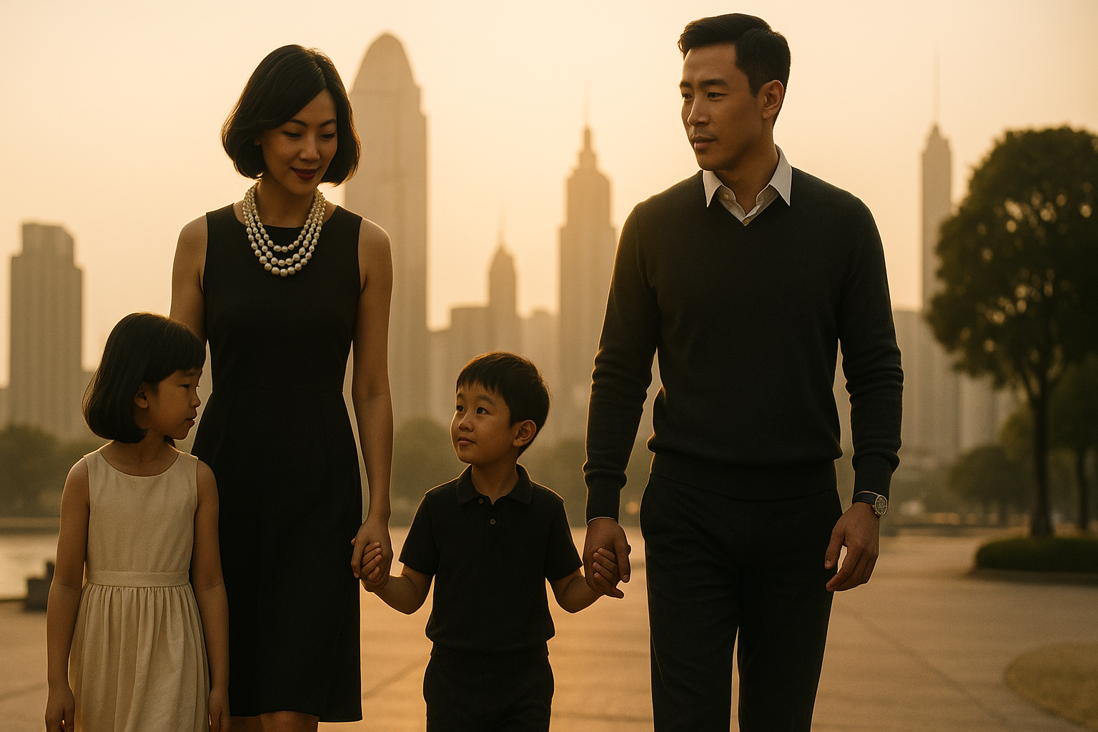 Family experiencing spiritual growth together