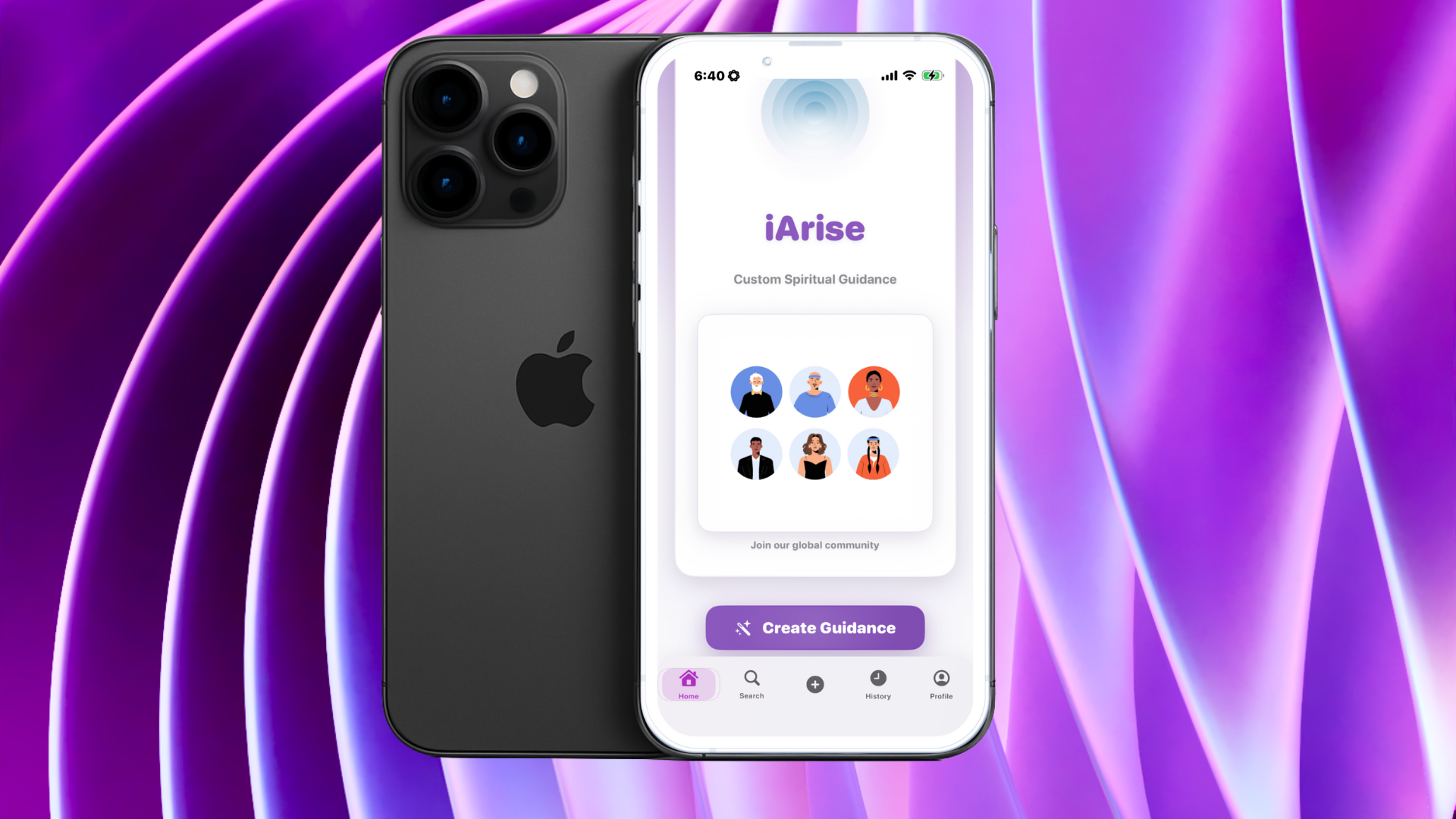 iArise app on iPhone
